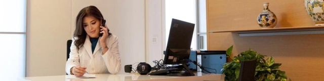 La Dott.ssa Michela Beggio a colloquio con un paziente